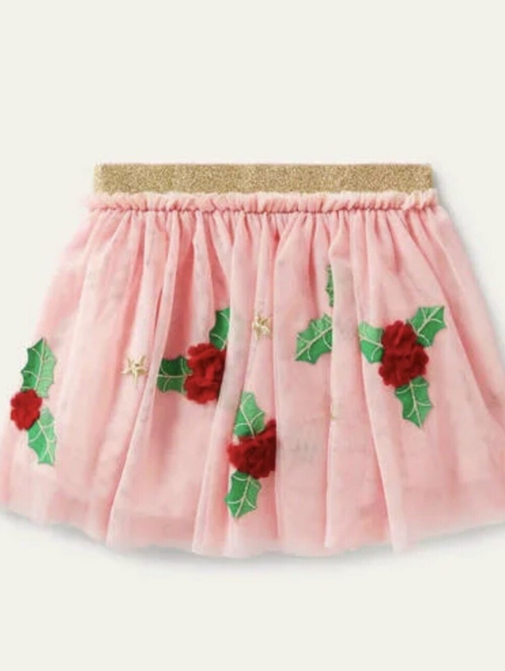 Boden Applique Tulle Skirt
